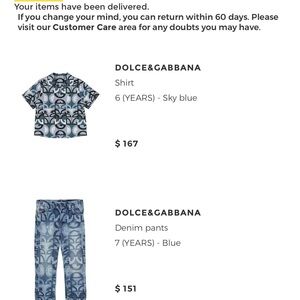 Dolce & Gabbana Geometric Blue and White Shirt